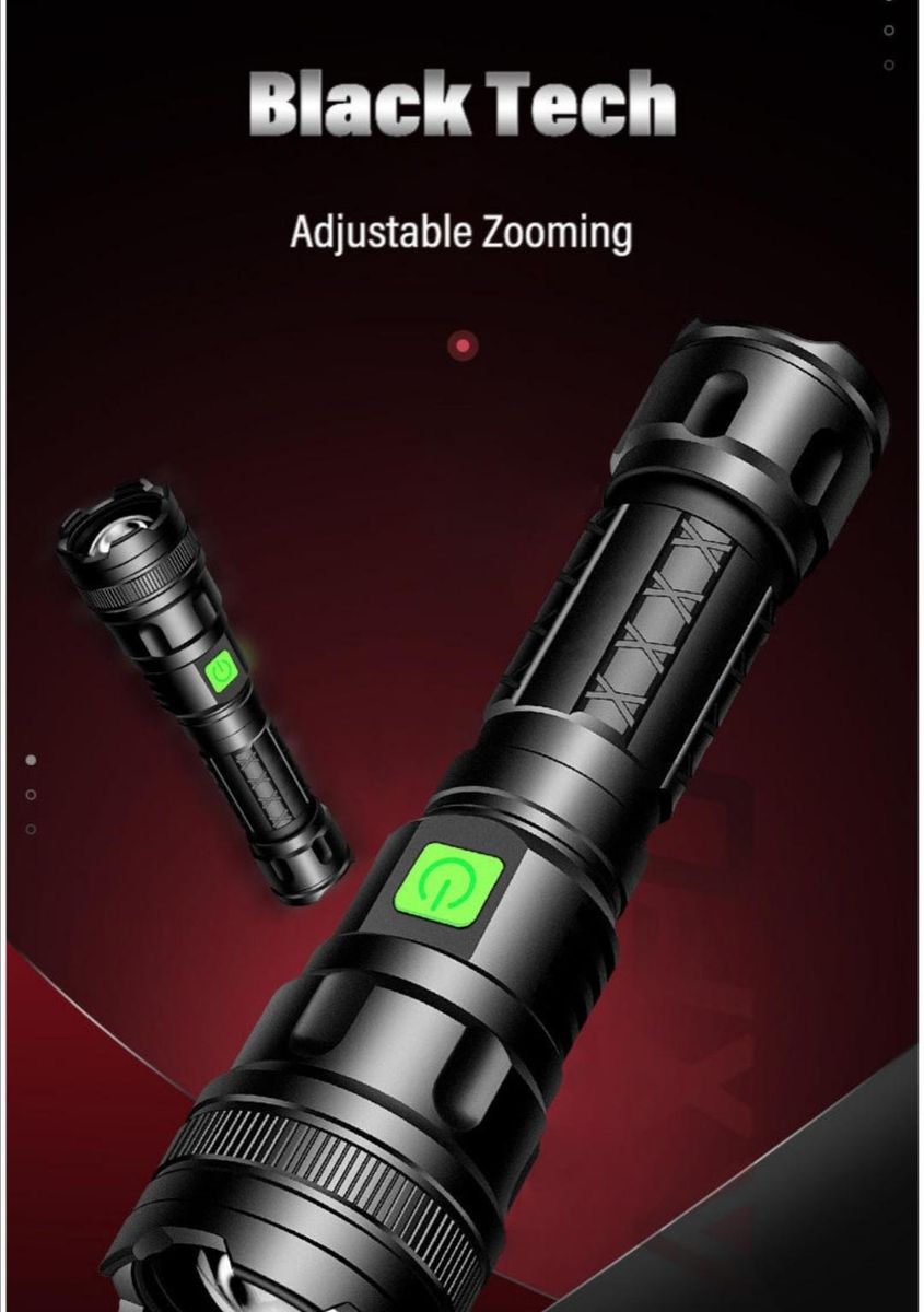 Powerful Security Tactical Aluminum Waterproof Flashlight