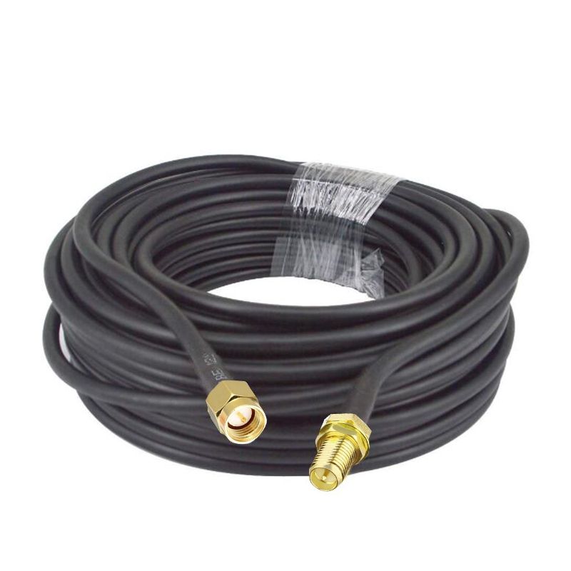 SMA Male To RP-SMA Female RG58 Cable, Cable Length:0.5m