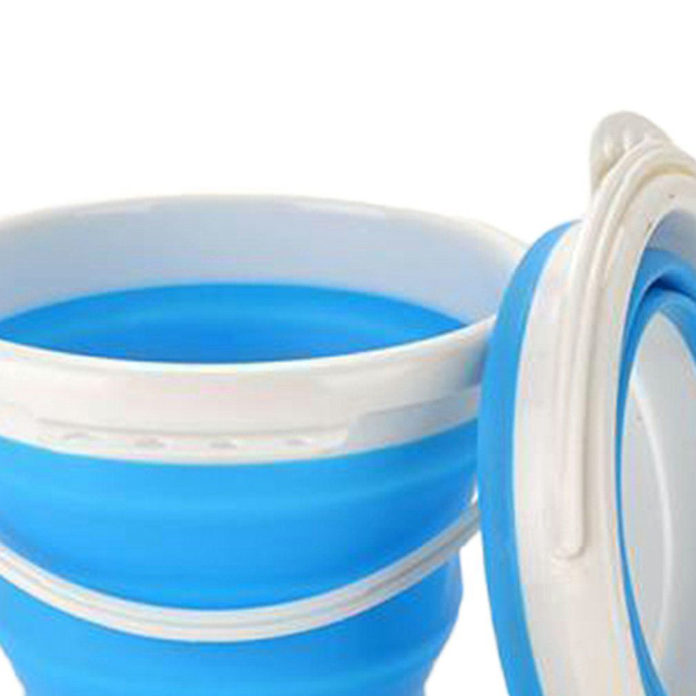 Detachable Washing Machine Portable Special Bucket Retractable Plastic-blue