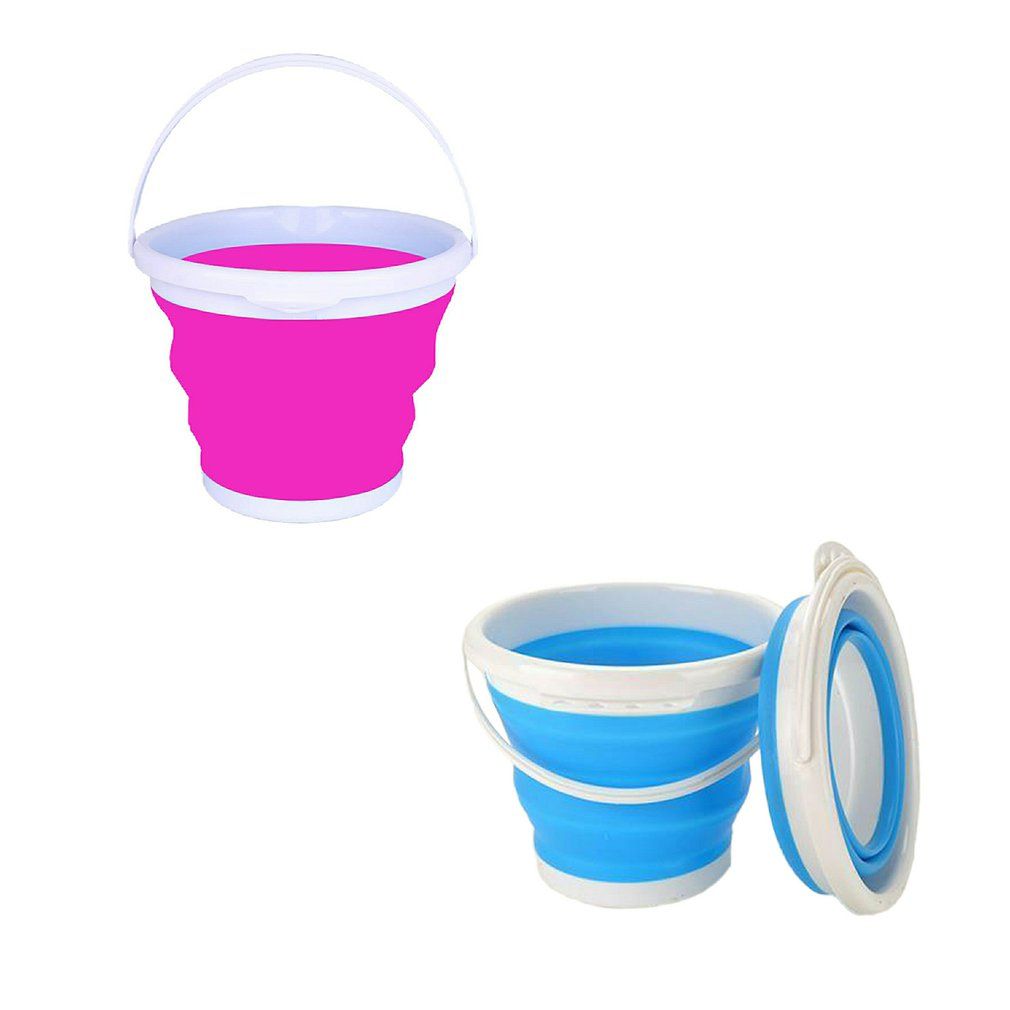 Detachable Washing Machine Portable Special Bucket Retractable Plastic-blue