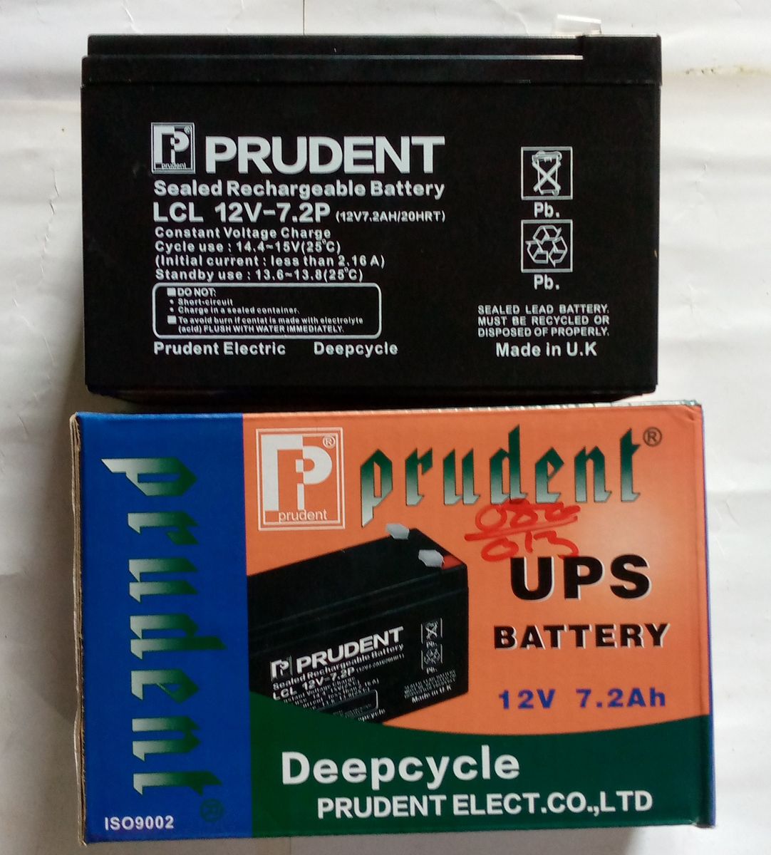 PRUDENT RECHARGEABLE BATTERIES FOR FANS AND UPS 12V 7.2A