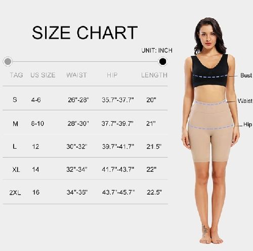 Women Ladies Padded Buttock Lifter Tummy Control  Thigh Slimmer Panty