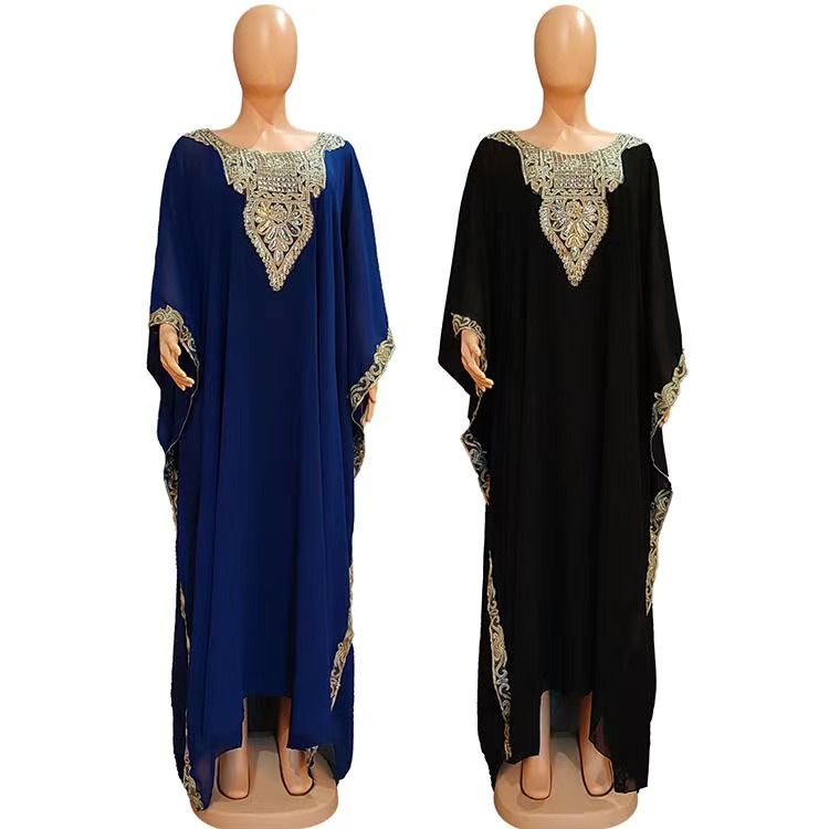 MijaGrace-Women's Loose Large Abaya Dress- Green - FREE SIZE