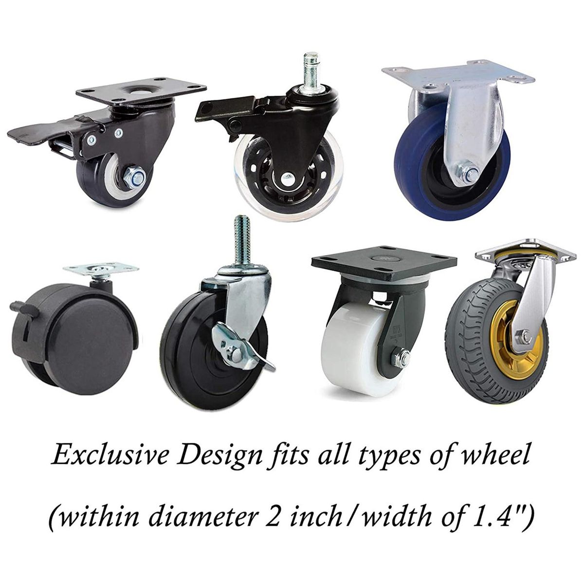 Furniture Stopper Door Stop Wedge Dual Purpose Caster Cups Fits to All Wheels of Furniture,Sofas Beds Gray V Shape