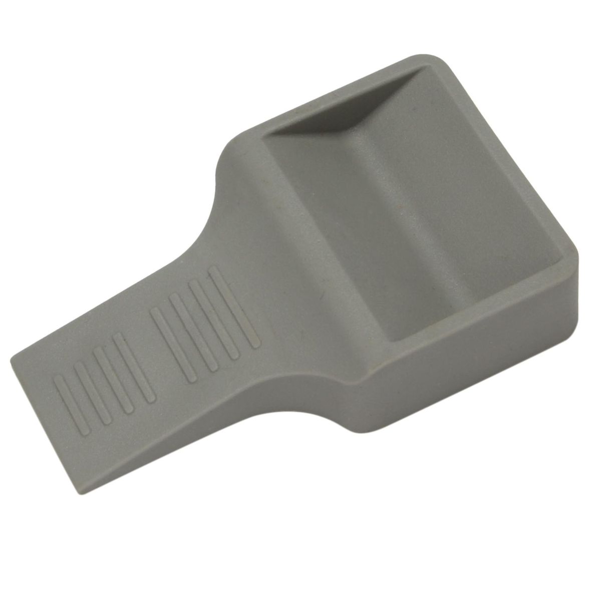 Furniture Stopper Door Stop Wedge Dual Purpose Caster Cups Fits to All Wheels of Furniture,Sofas Beds Gray V Shape
