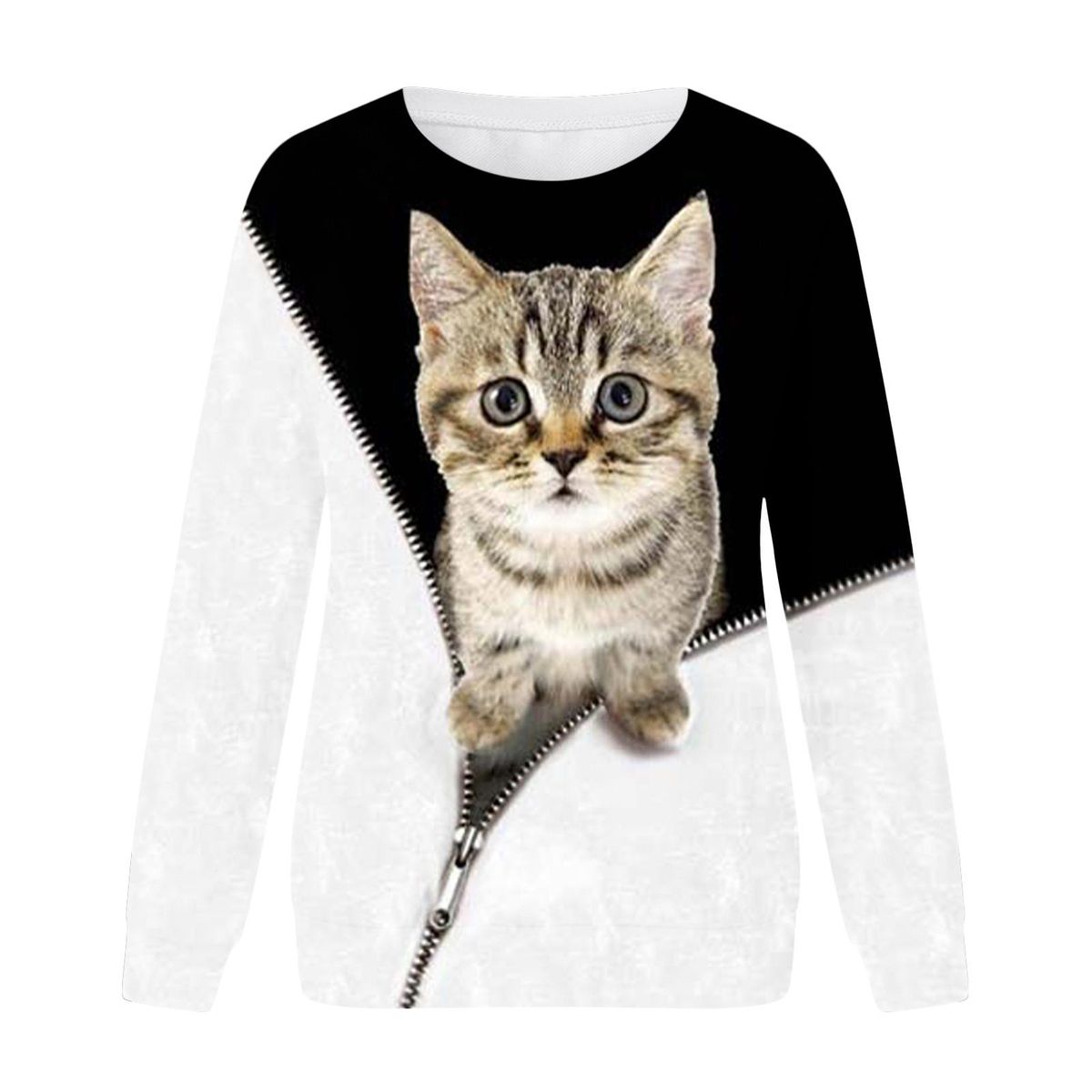 Women Shirts Graphic Printed Long Sleeve Crewneck Sweatshirt Pullover