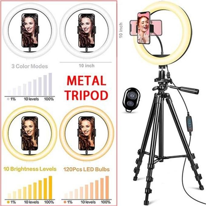 LED fill light photography ring light mobile phone holder round light
