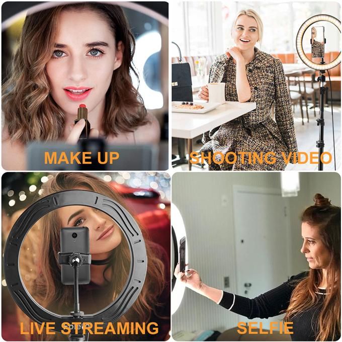 LED fill light photography ring light mobile phone holder round light