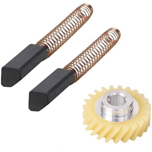 Motor Brush Mixer Worm Drive Gear For Stand & A Pair Of