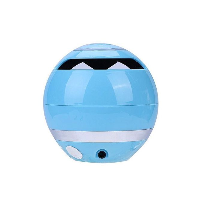 Fashion Portable LED Light Wireless Bluetooth Audio Super Bass Mini Speaker(Blue) HT-S