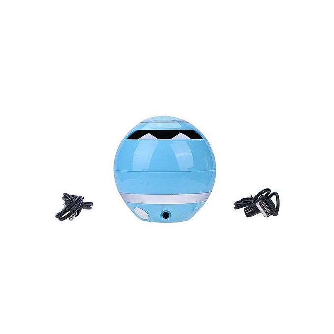 Fashion Portable LED Light Wireless Bluetooth Audio Super Bass Mini Speaker(Blue) HT-S