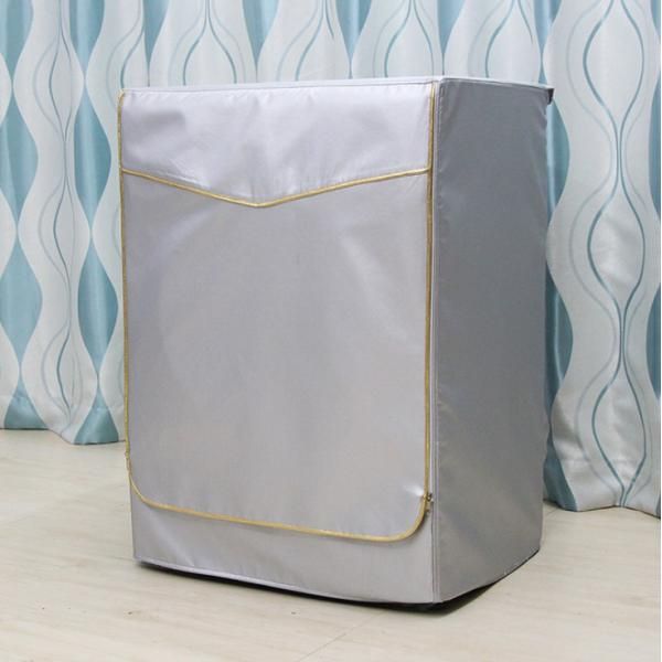 Dust Proof Washing Machine Zip On Dust Guard Cover Top Gold Zip On - L