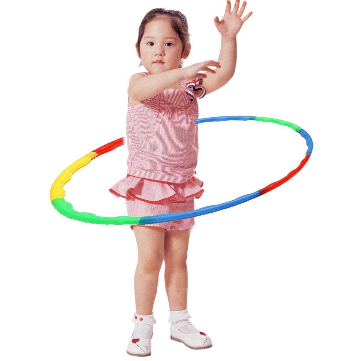 5PCS Diameter 66cm Slot Together Hula Hoop Child Or Adult Adjustable For Indoors Outdoors