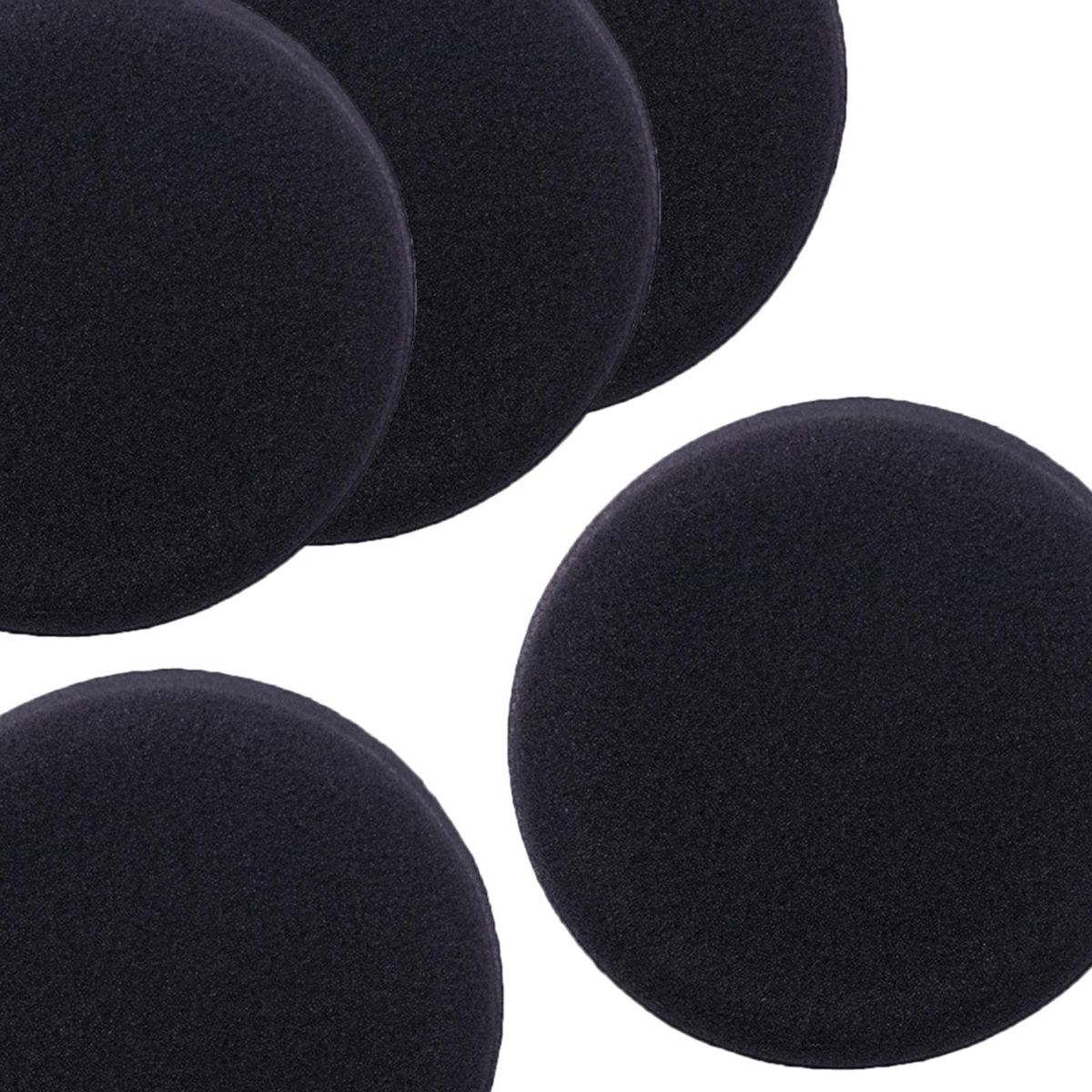 5Pcs Waxing Pads Buffing Sponge Pads For Car Accessories Round Foam
