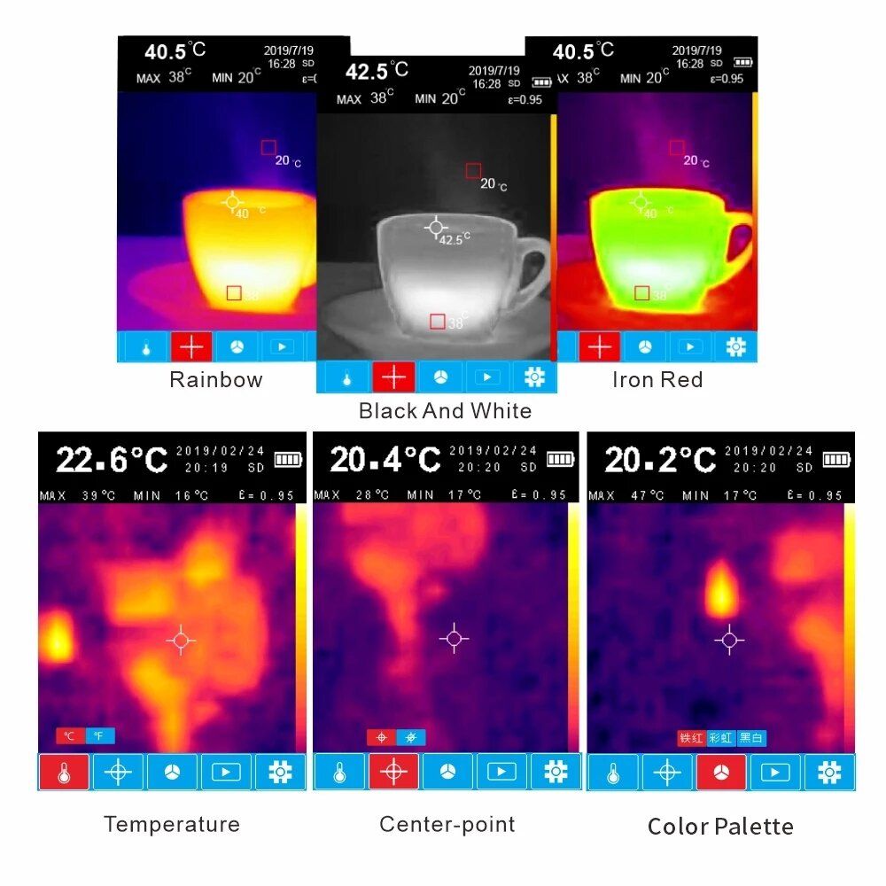 Noyafa NF-521 Thermal Imaging Camera Usb 2.4 Inch Screen