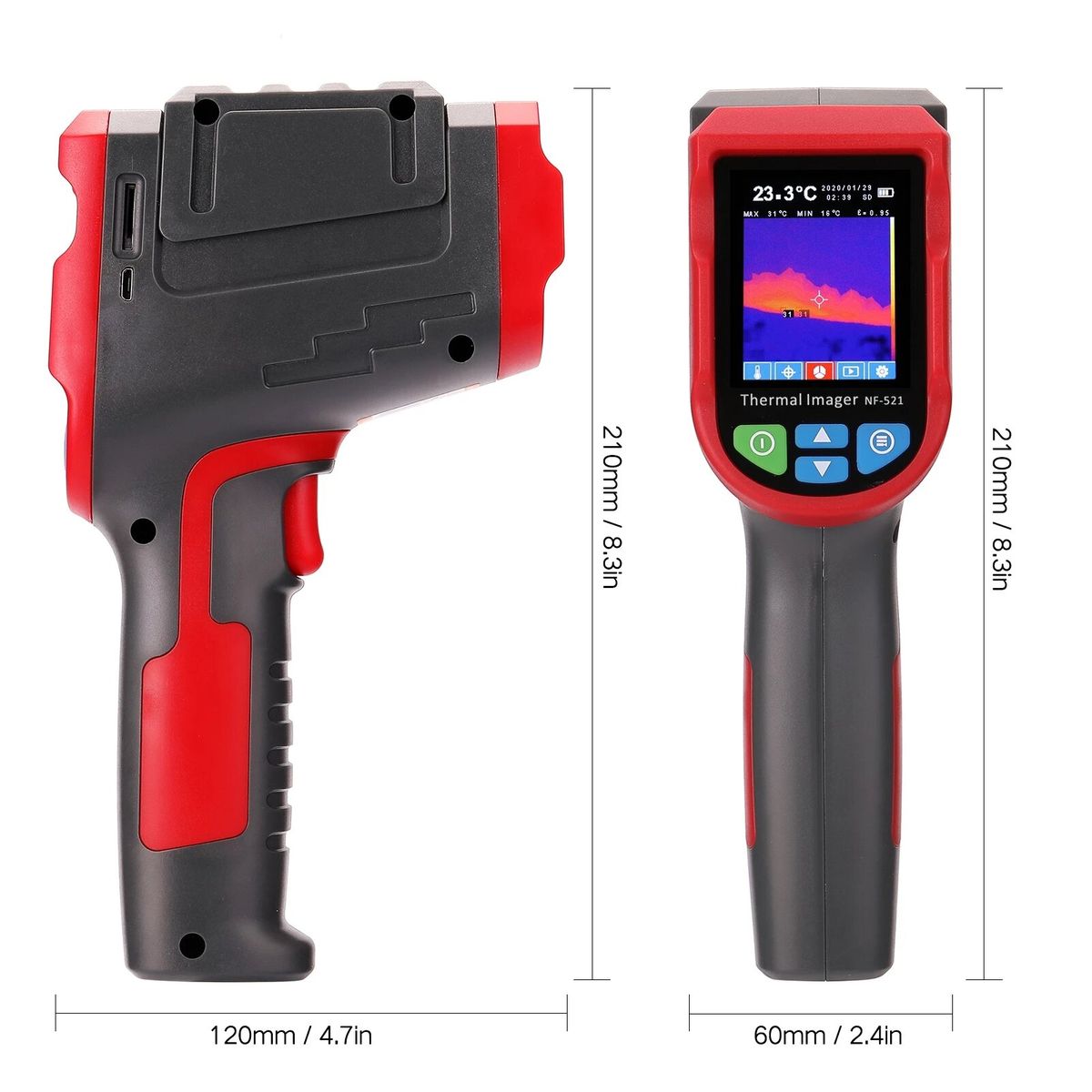 Noyafa NF-521 Thermal Imaging Camera Usb 2.4 Inch Screen