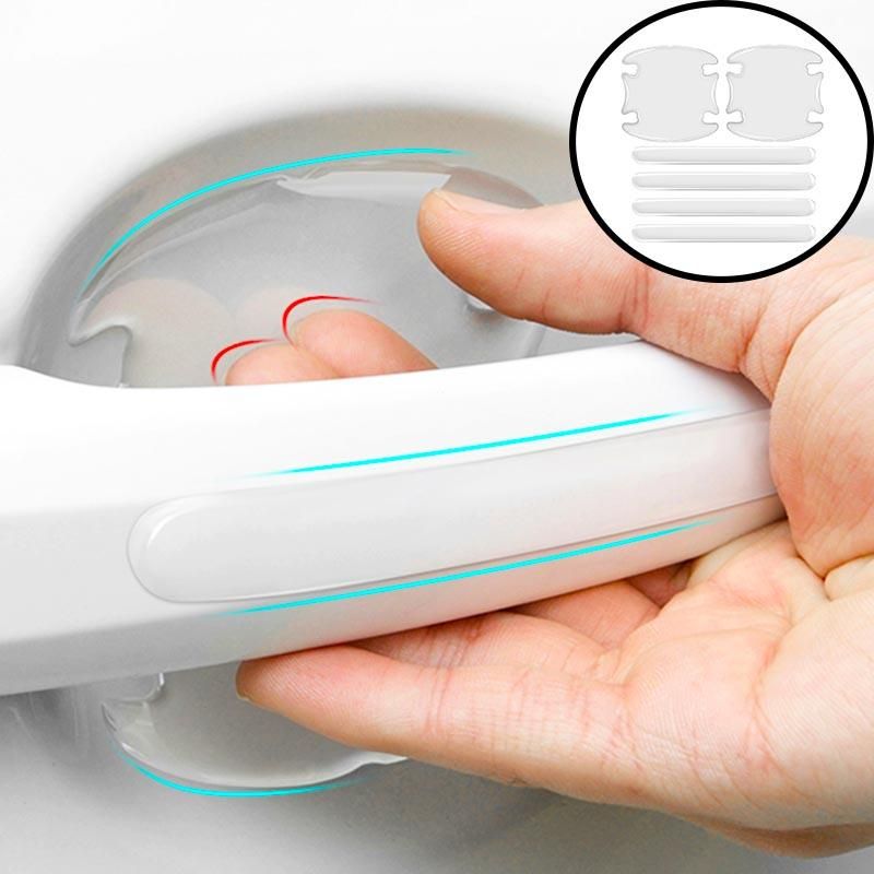8Pcs TPU Car door handle stickers protector film for Toyota Corolla RAV4 Yaris Honda Civic CRV Nissan X-trail Tiida Acces
