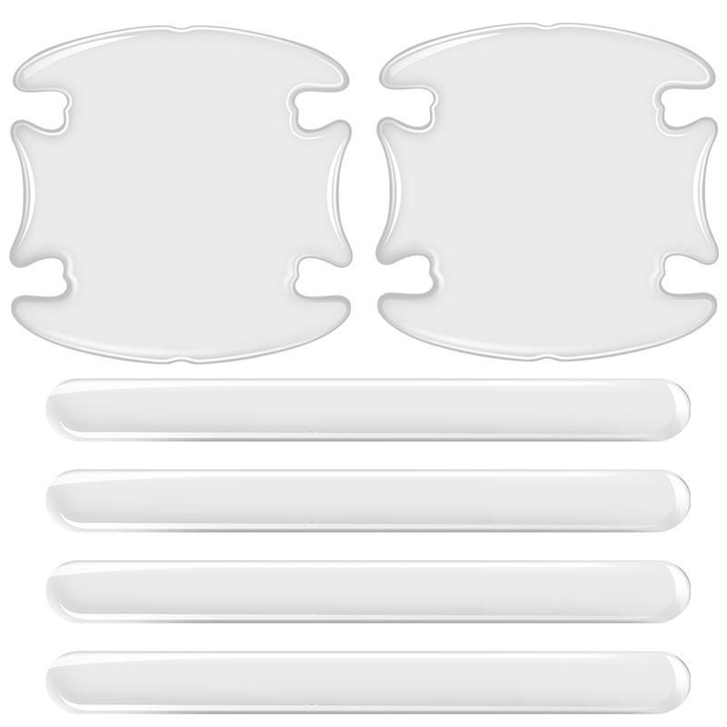 8Pcs TPU Car door handle stickers protector film for Toyota Corolla RAV4 Yaris Honda Civic CRV Nissan X-trail Tiida Acces
