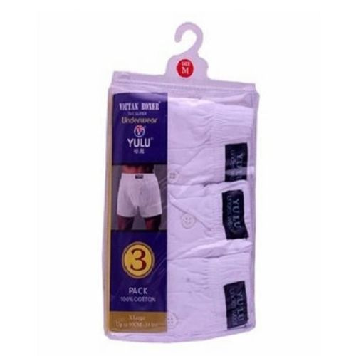 Men's Underwear Boxer - White