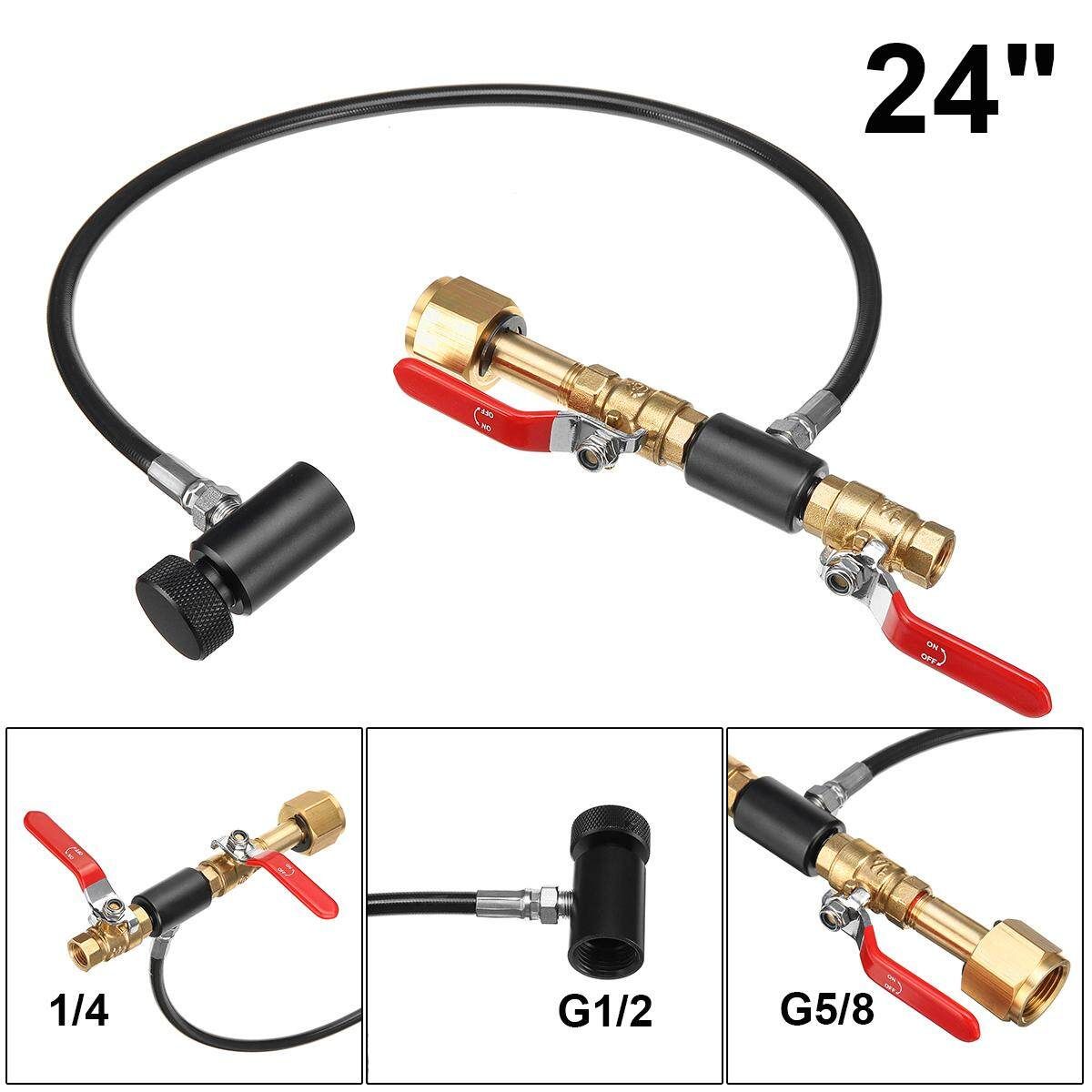 SodaStream CO2 Gas Tank Cylinder Refill Soda Stream Hose Charging Valve Adapter