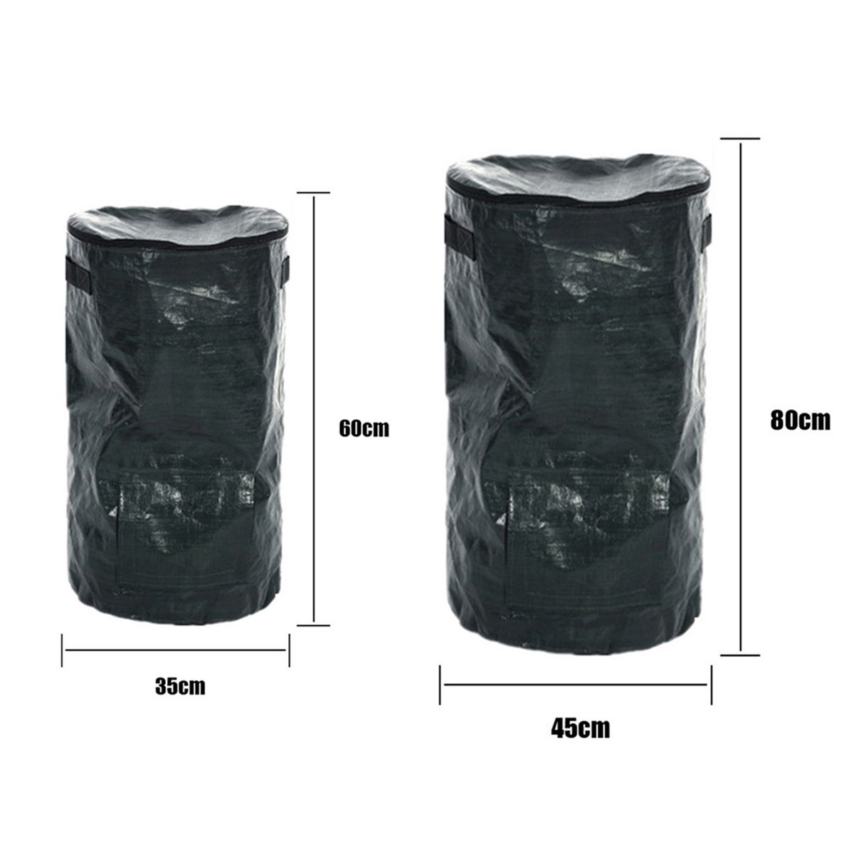 34Gallons Garden Waste Bags Organic Compost Bag Vegetable