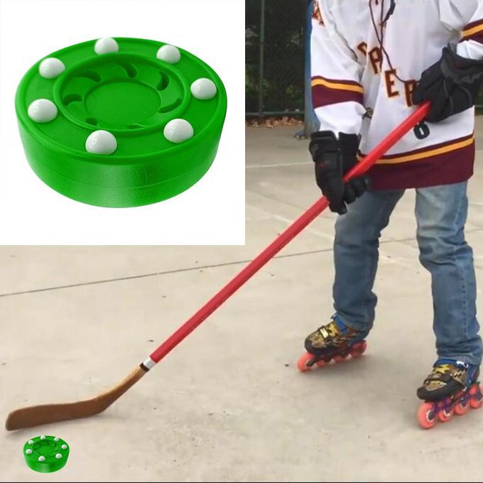 2x Roller Hockey Puck Pucks Training High Performance Slider Rollers
