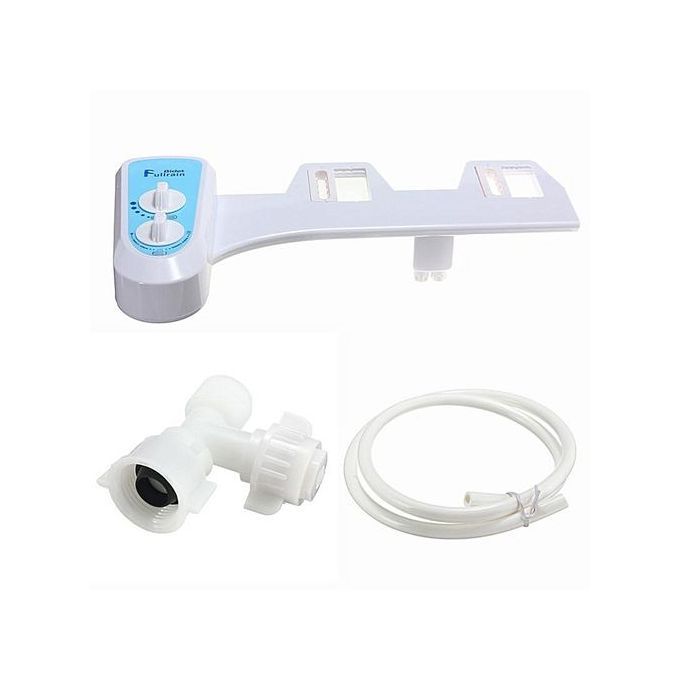 T8120 Nozzle Hot Cold Water Sprayer Non-Electric Bathroom Bidet Toilet Seat Attachment White