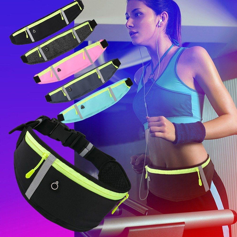 Ultralight Running Belt Bag With Reflective Strips Men Women