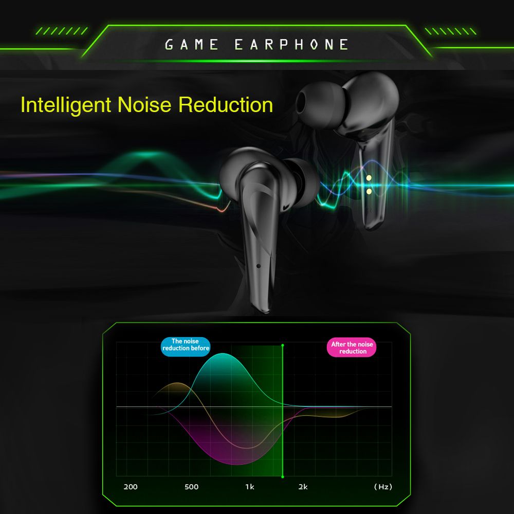 G10 Earphones BT5.2 Wireless In-ear Earbuds Game/Music Dual