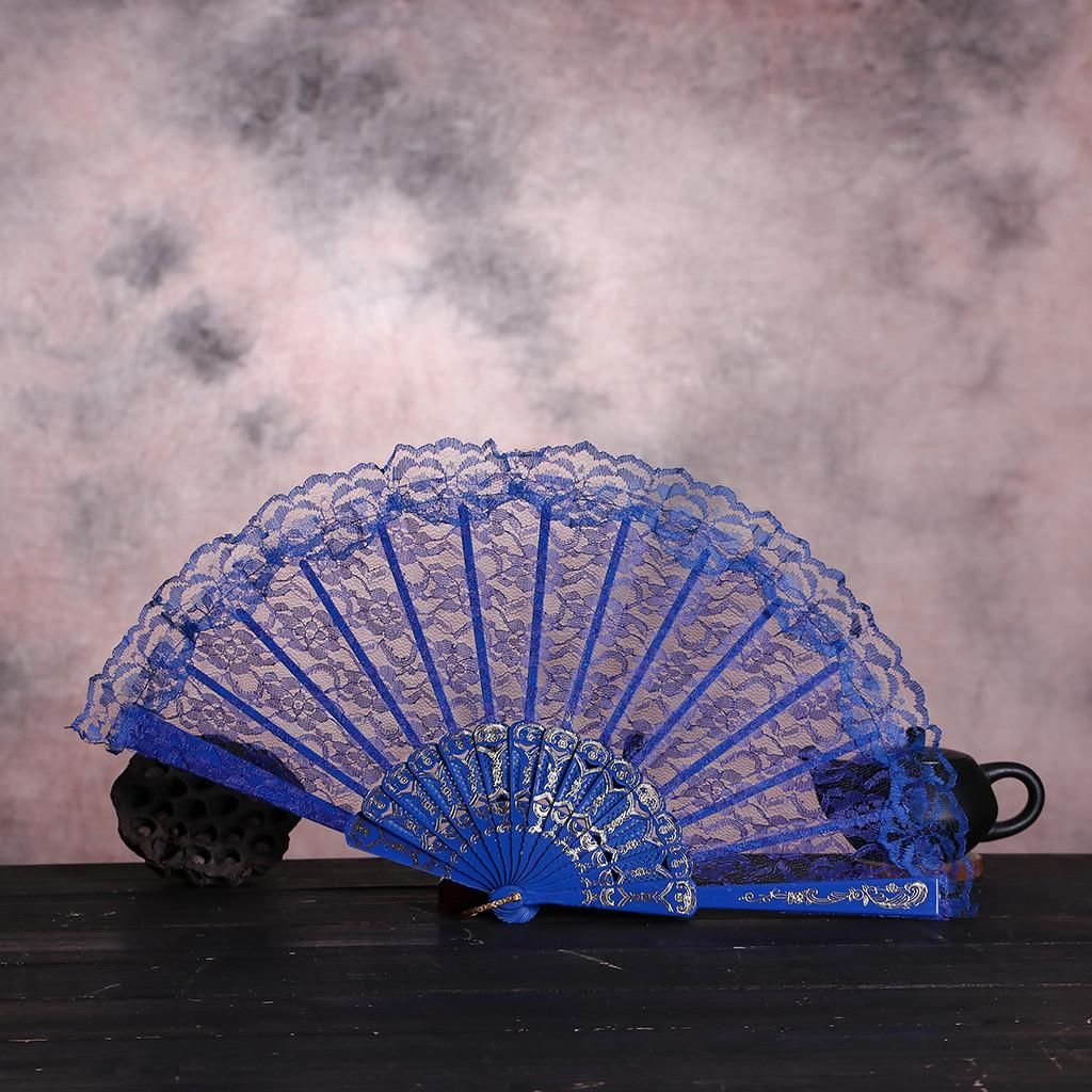 K10 New Quality High Dance Chinese Wedding Silk Handheld Fan Best Lace Party Gift Decoration Brand Folding And Flower