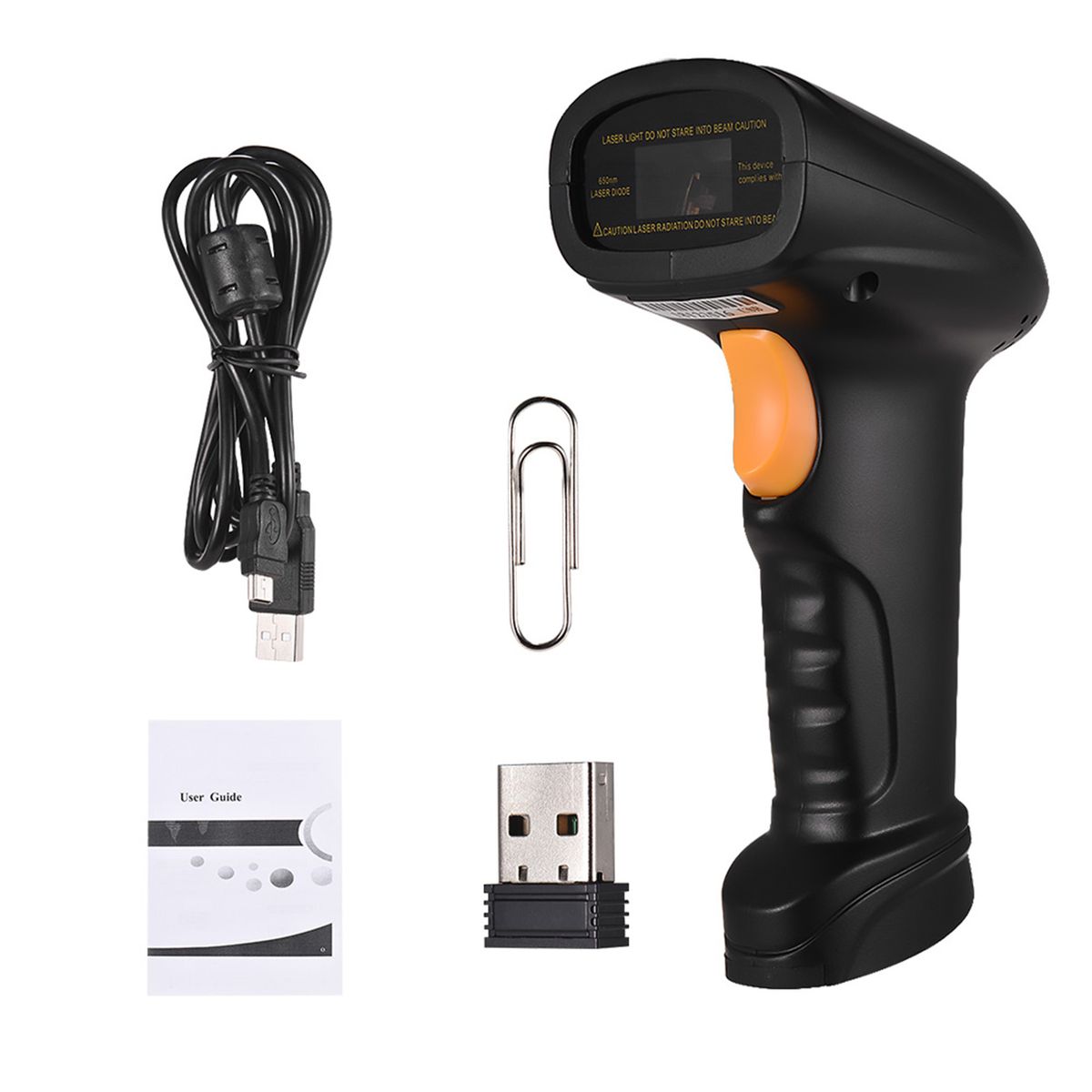 2-in-1 2.4G Wireless Barcode Scanner & USB Wired Barcode