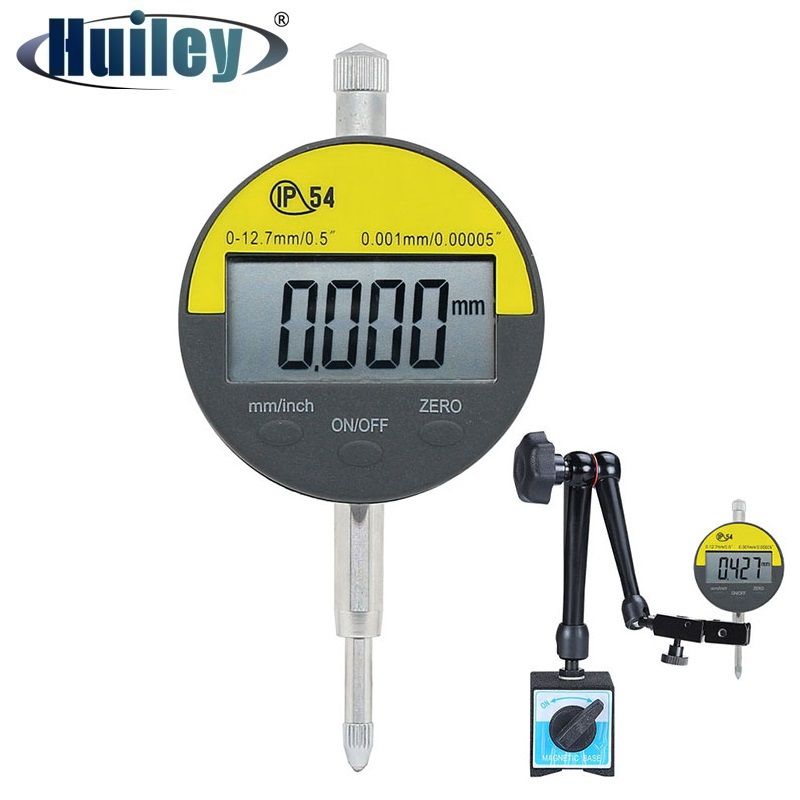 0-12.7mm Digital Dial Indicator 0.001mm Accuracy IP54 Oil Proof Electronic Diaauge Tester Precision Measuring Device