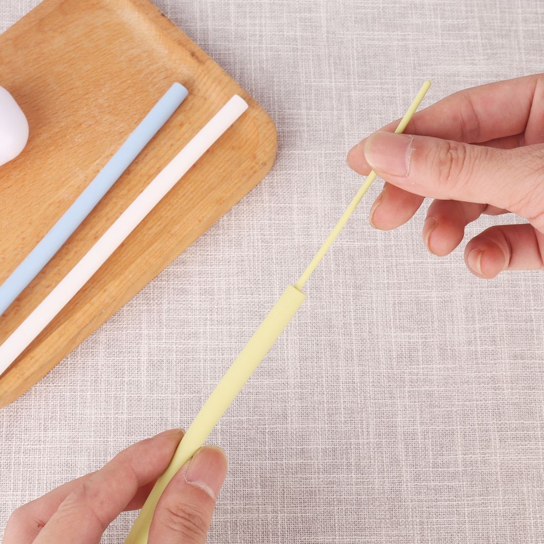 3 PCS Reusable Silicone Straw, Sytle:Section Node Straw