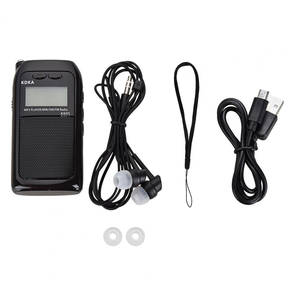 Kdka K605 Miniradio Stereo Fm Am Sw Mw Digital Tuning
