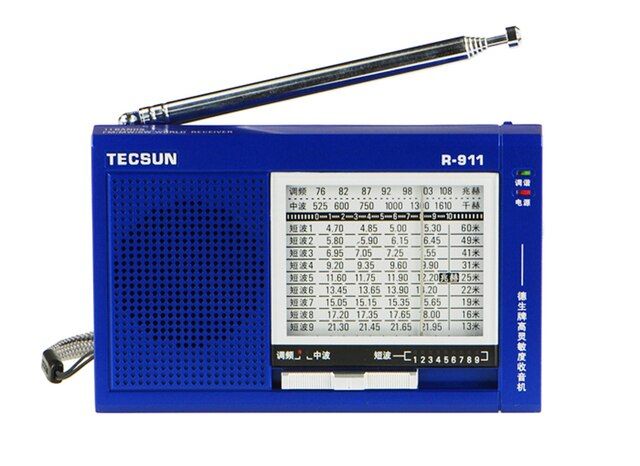 Tecsun R-911 Radio Worl Fm/mw/sw 11 Band World Receiver Mul
