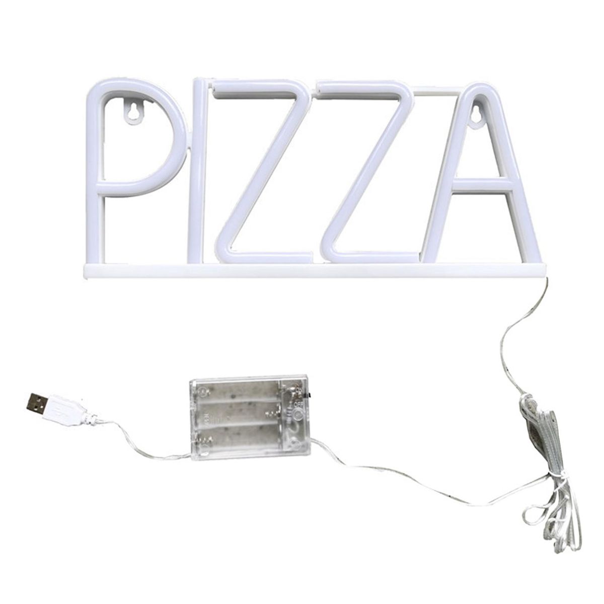 Led Night Light Pizza Neon Sign Led Light Vibrant Wall Art Decor for A Blue
