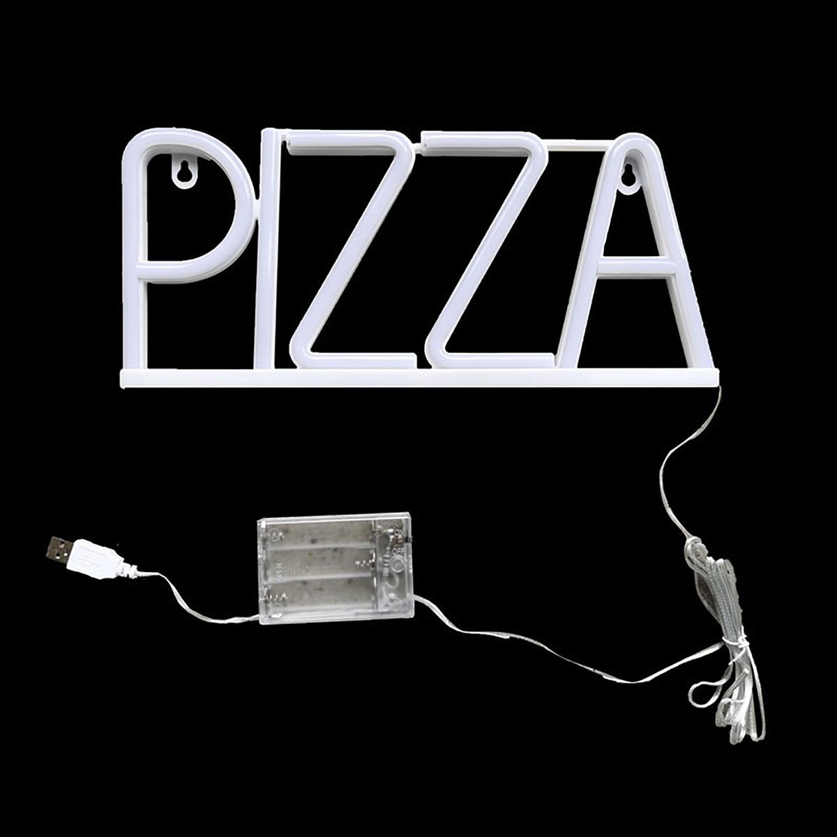 Led Night Light Pizza Neon Sign Led Light Vibrant Wall Art Decor for A Blue