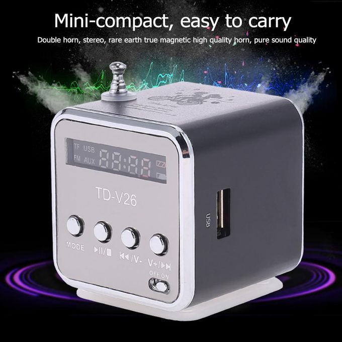 Mini FM Radio Receiver Digital Speaker Mp3 Music Player USB