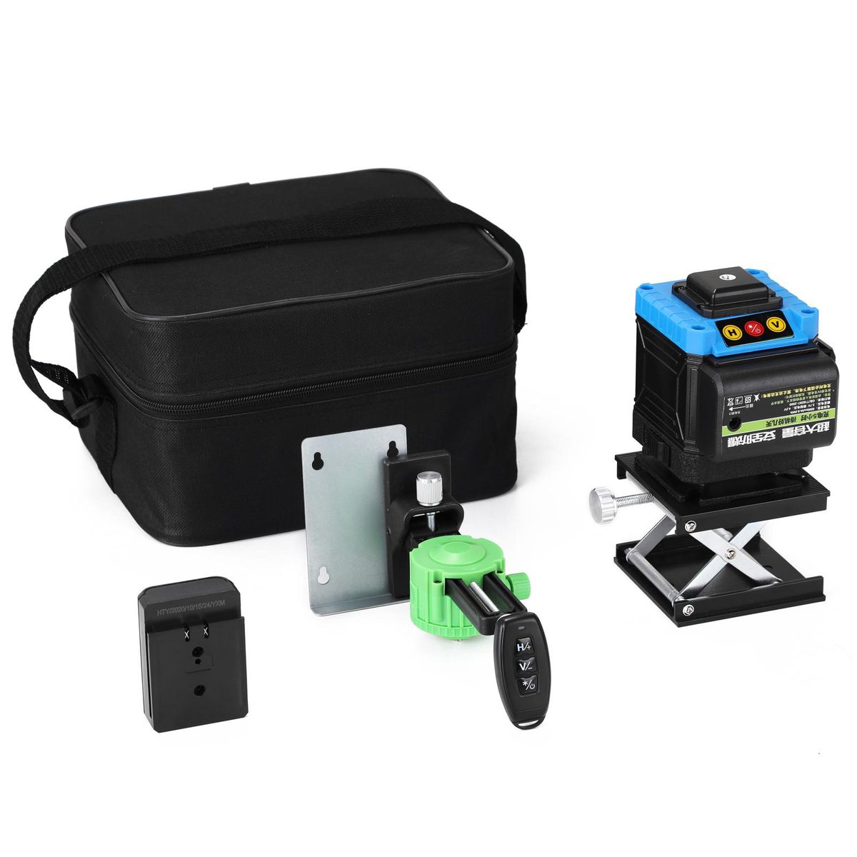 Touched Keys Multifunctional 12 Green Line Leveler 3D 360-degree Laser Level Measurment Instrument with Fixed Base Adjustment Function