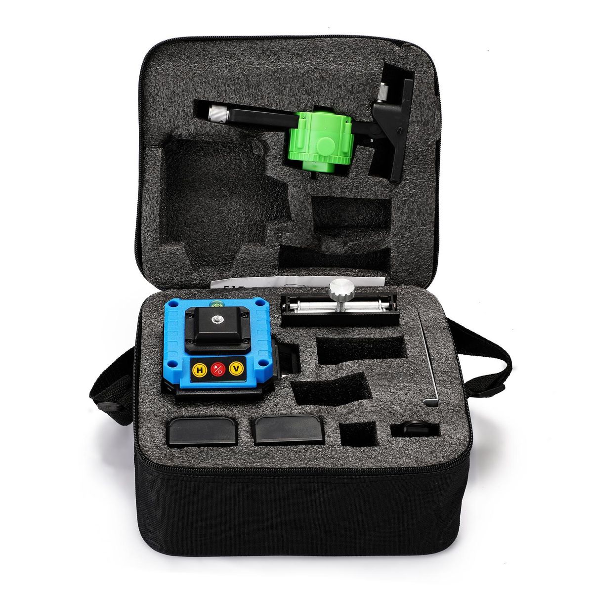 Touched Keys Multifunctional 12 Green Line Leveler 3D 360-degree Laser Level Measurment Instrument with Fixed Base Adjustment Function