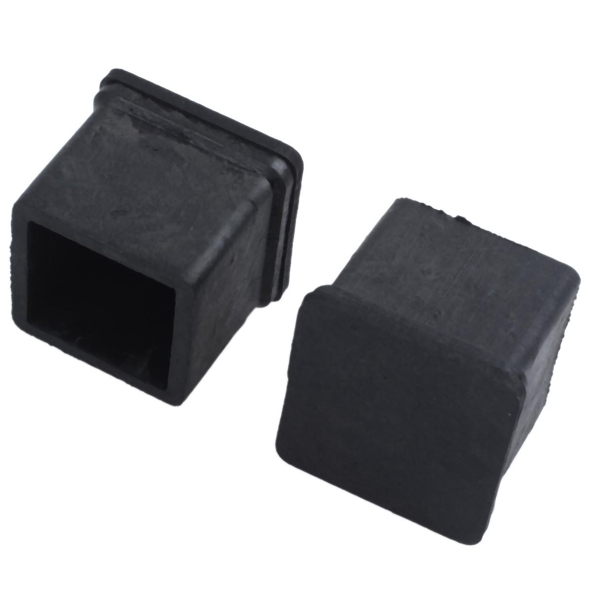 20 mm x 20 mm, black, square, rubber foot pad for chair or table, 4 pieces