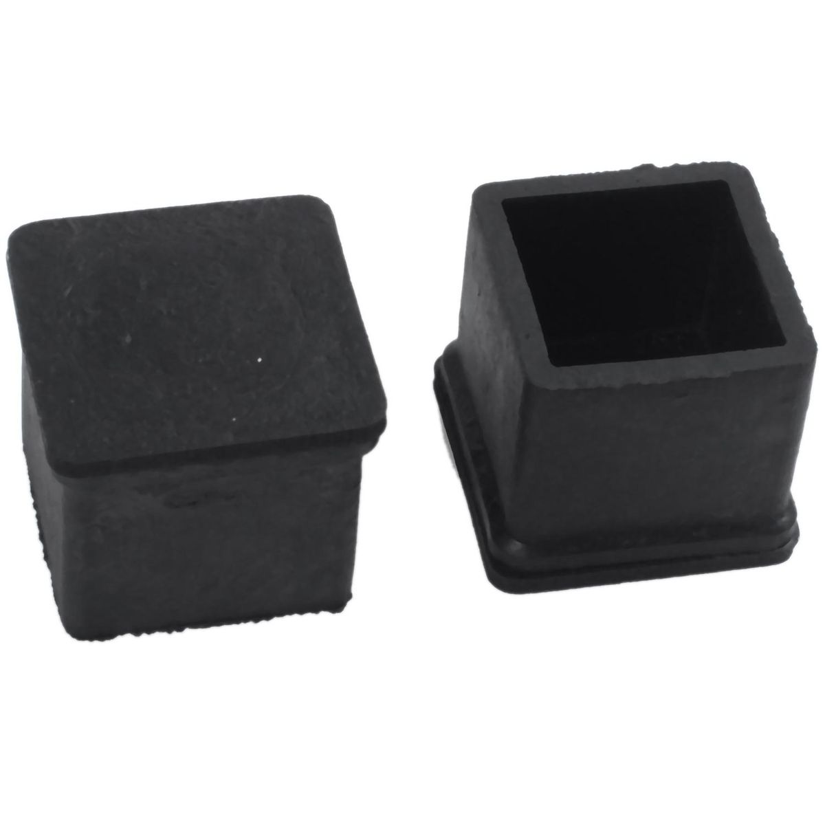 20 mm x 20 mm, black, square, rubber foot pad for chair or table, 4 pieces