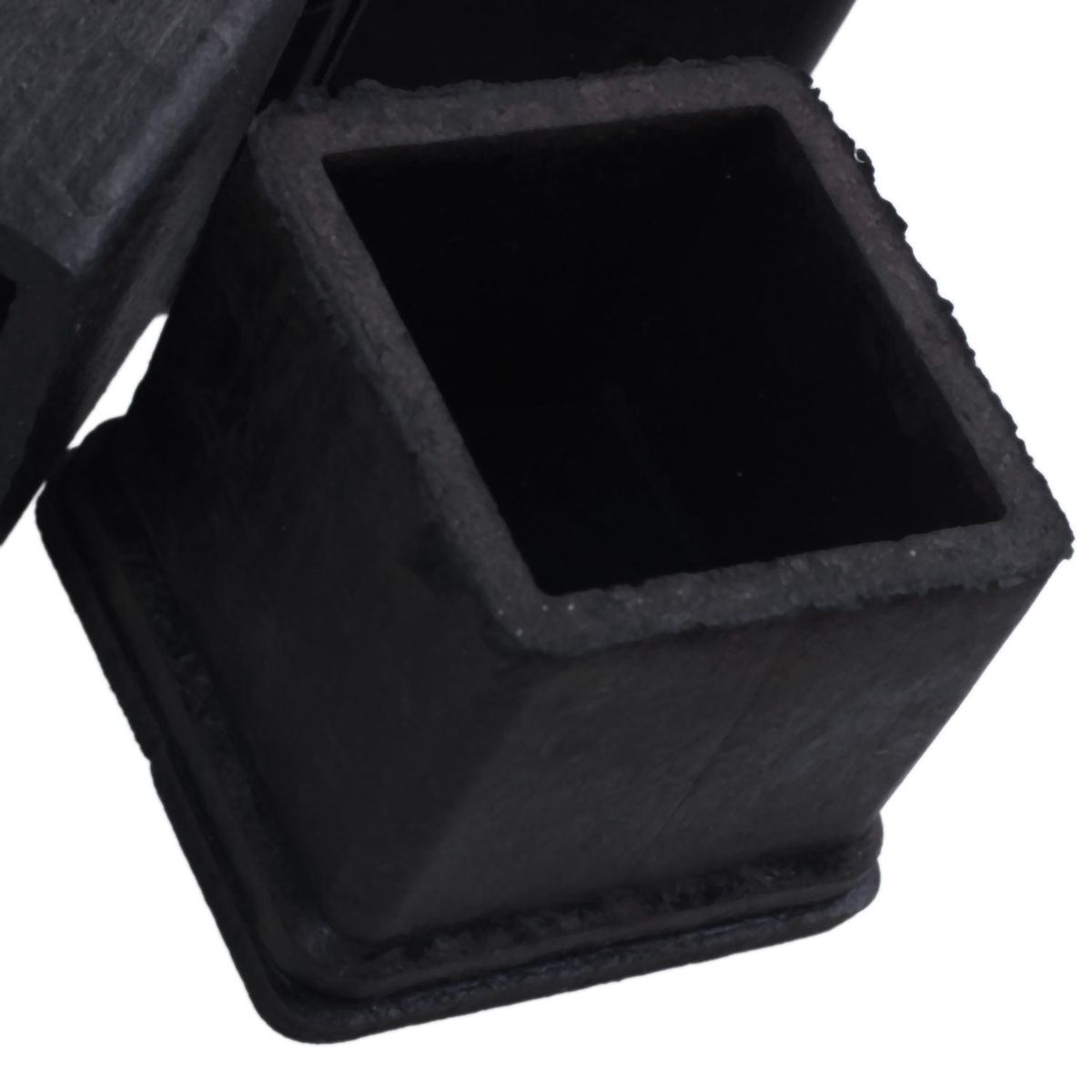 20 mm x 20 mm, black, square, rubber foot pad for chair or table, 4 pieces