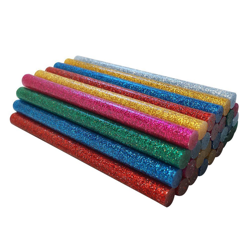 Hot Glue Glitter Stick Assortment (30 Pack) - 7mm X