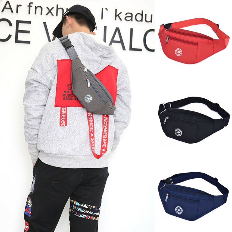 Chest Bag Nylon Waist Bag Women Belt Bag Men Fanny Pack Bum