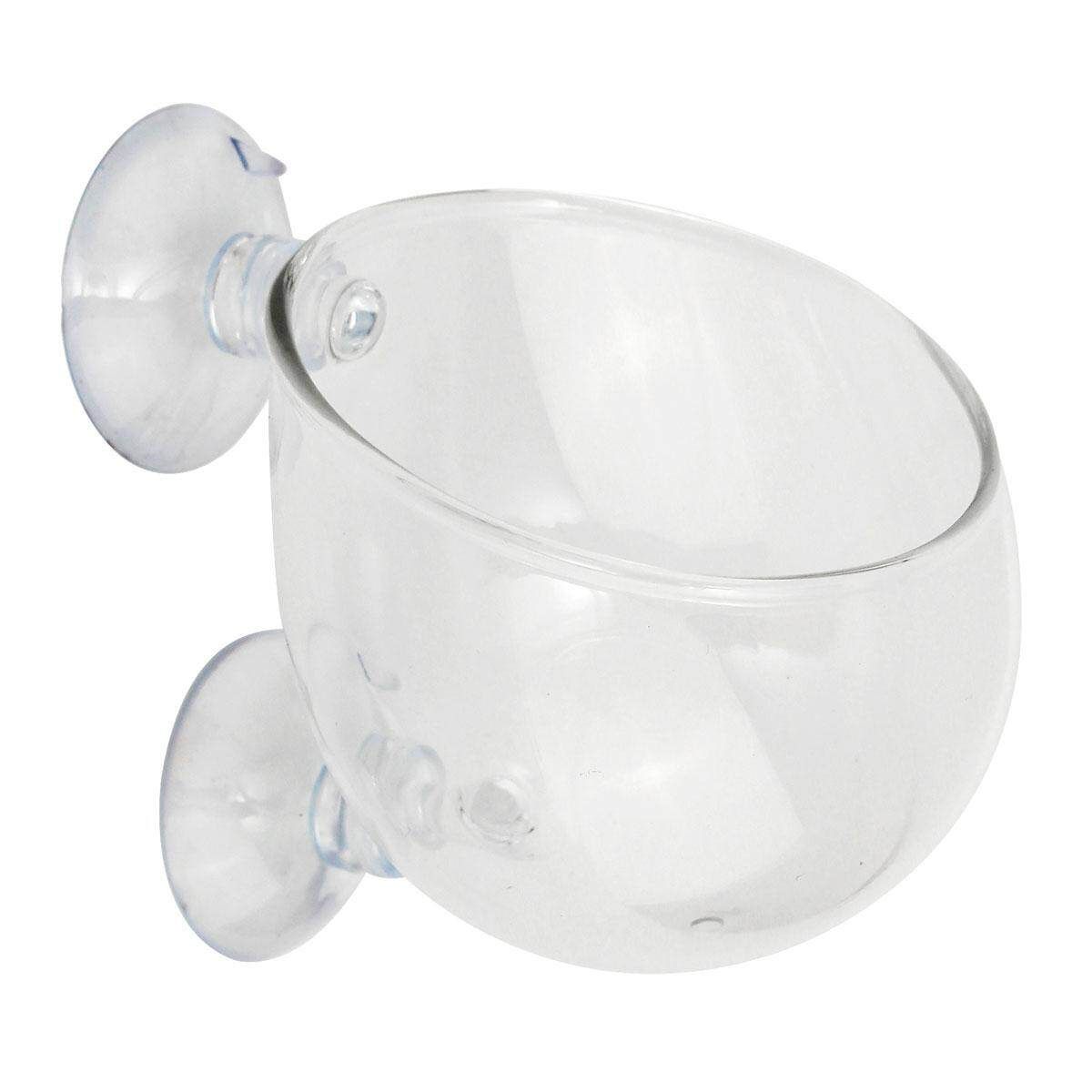 3PCS Hinterfeld Aquarium Fish Tank Glass Live Plant Cup Pot Crystal Red Shrimp Holder