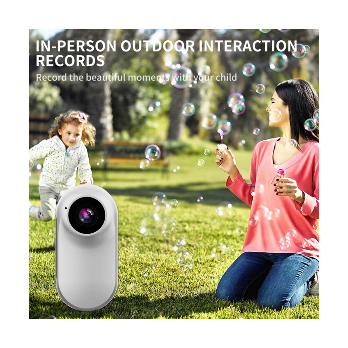 1080P Full HD Mini Action Camera Motion Camera Digital DVR Video Recorder Sport Camcorder Camera with 32G Card-White