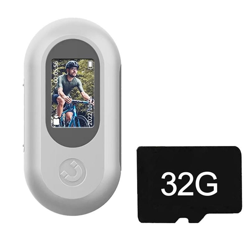1080P Full HD Mini Action Camera Motion Camera Digital DVR Video Recorder Sport Camcorder Camera with 32G Card-White