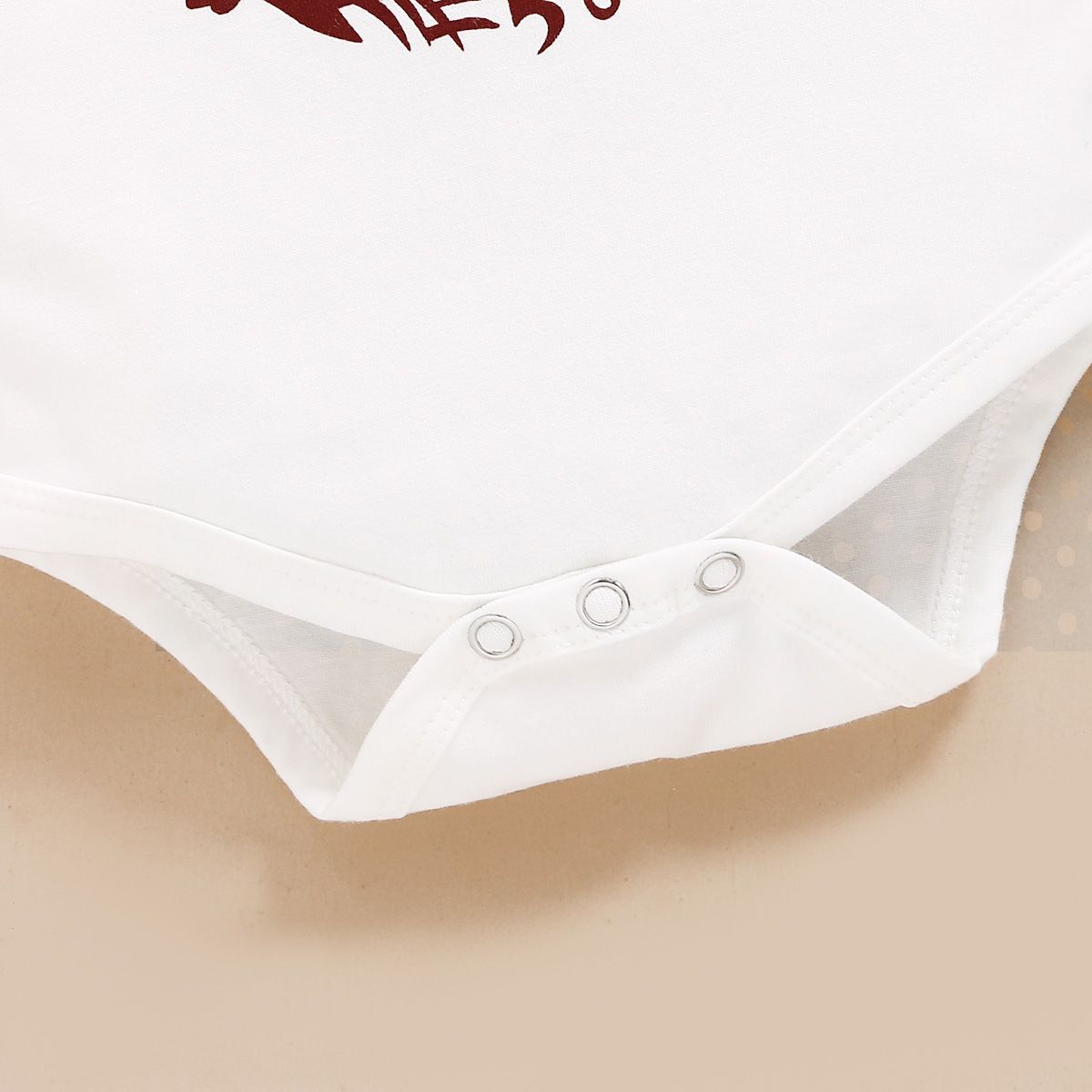 Newborn Baby Girls Outfit Letter Print Short Sleeve Bodysuit + Red Polka Dot Shorts + Headband