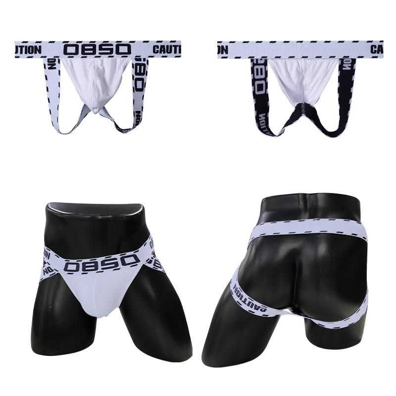 New Cotton Jockstrap Men Underwear Thongs Panties Hollow Breathable Male Strings